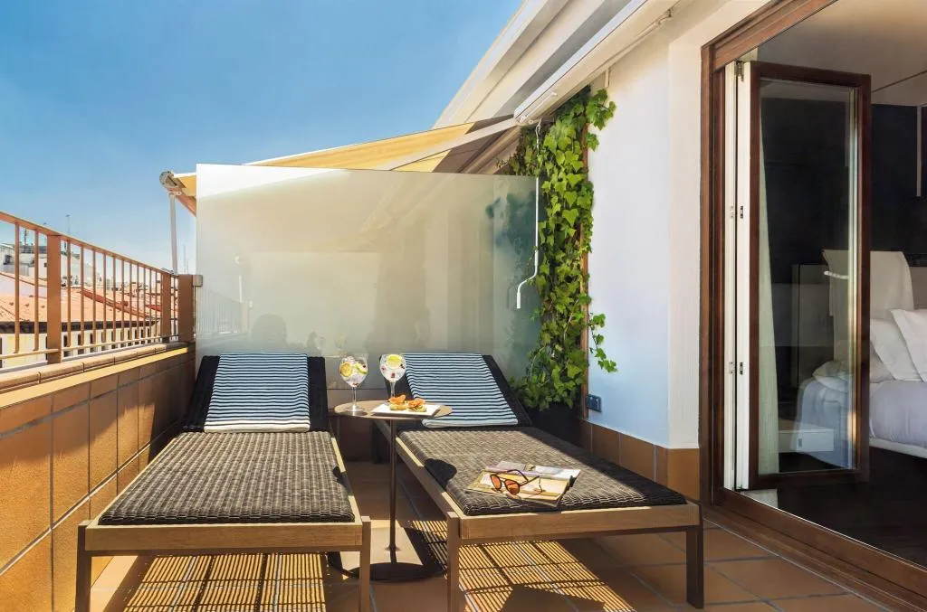 TWIN WITH TERRACE Room, Francisco I, Madrid