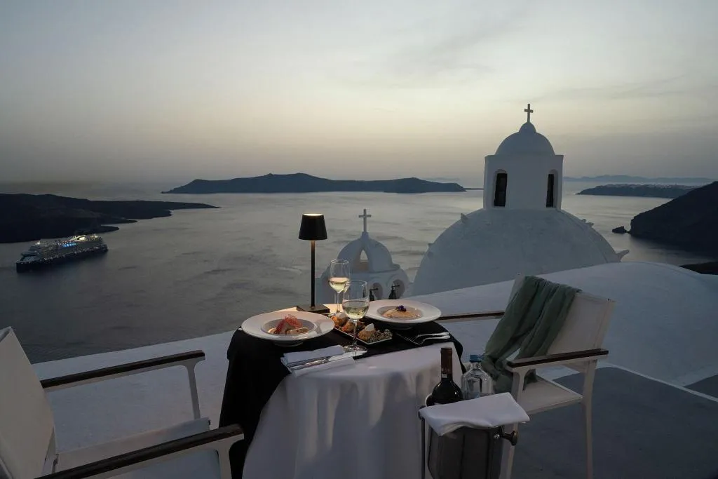 General view, Aigialos Luxury Traditional Settlement, Santorini