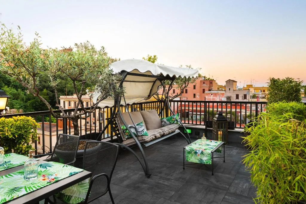 Terrace, Trilussa Palace Congress & Spa, Rome