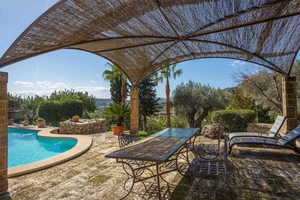 Terrace, Finca Hotel Es Castell, Majorca