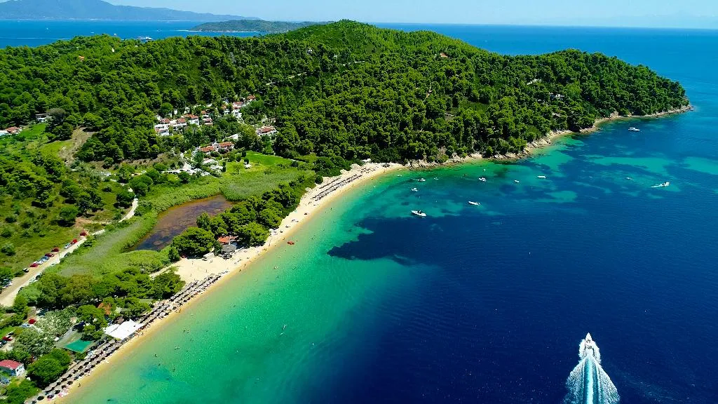 Beach, Villa Christina, Skiathos
