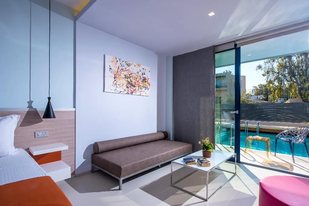 Double or Twin SUPERIOR WITH PRIVATE POOL Room, Harmony Boutique Resort, Crete