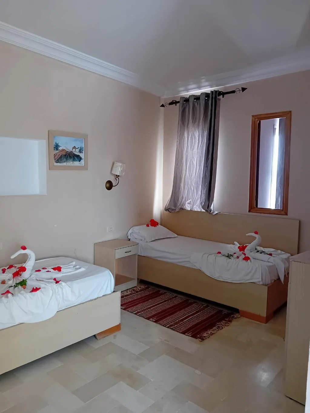 TRIPLE THREE BEDS Room, Hôtel Résidence Romane, Tunisia