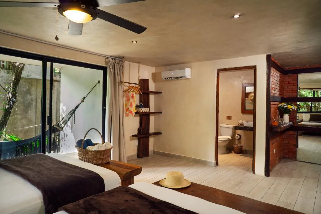 QUADRUPLE WITH DOUBLE BED Room, Sunset House Tulum, Cancun Area