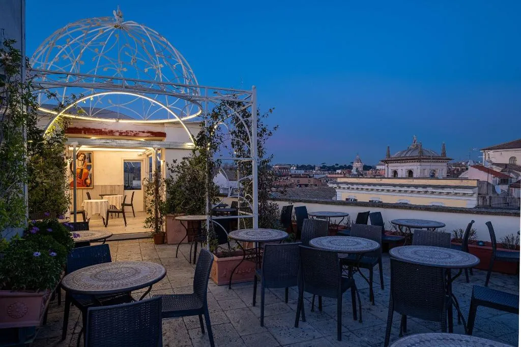Terrace, Antica Dimora Delle Cinque Lune, Rome