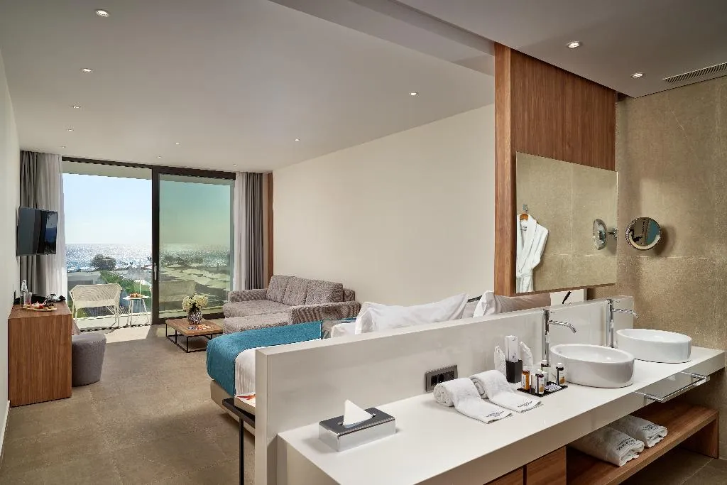 JUNIOR SUITE SEA VIEW Room, Gennadi Grand Resort, Rhodes