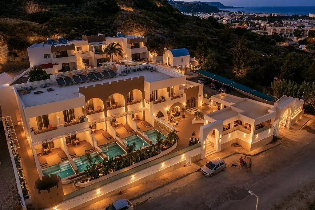 General view, Castello di Cavaliere Suites, Rhodes