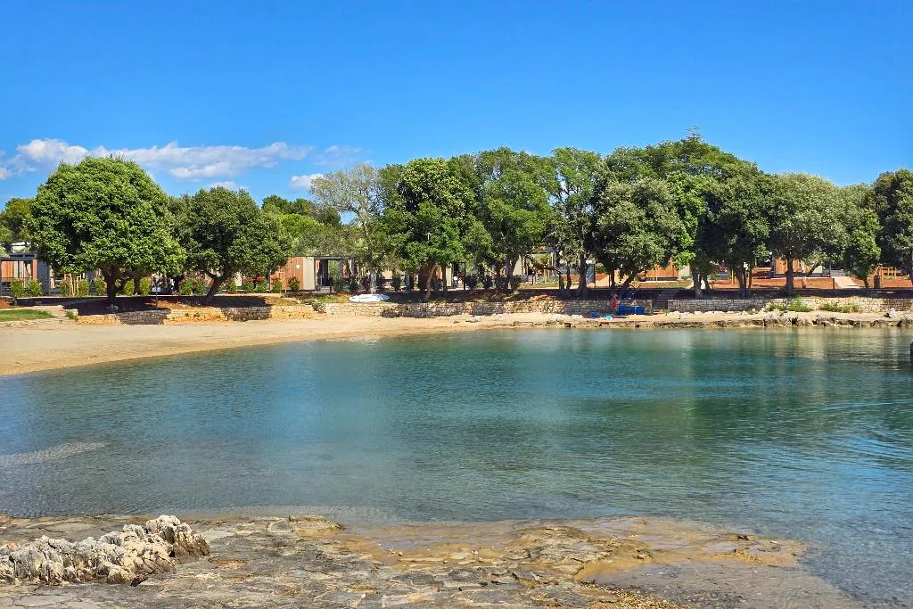 Beach, Koversada Covered Mobile Homes, Istria