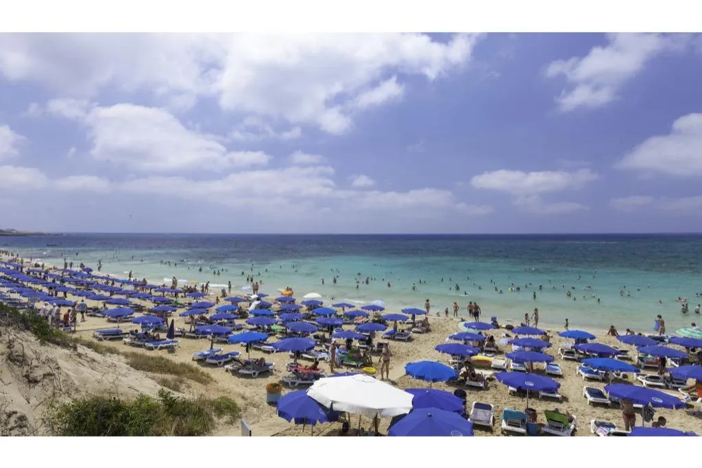 Beach, Gaia Sun N Blue Hotel, Cyprus