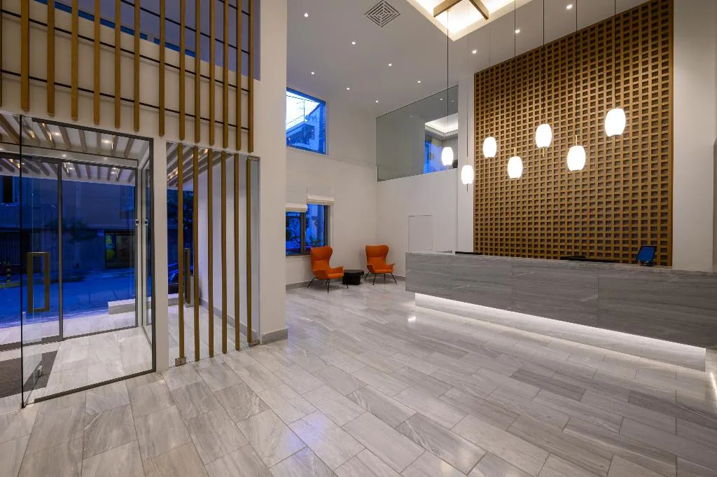Lobby, Pharae Palace, Kalamata