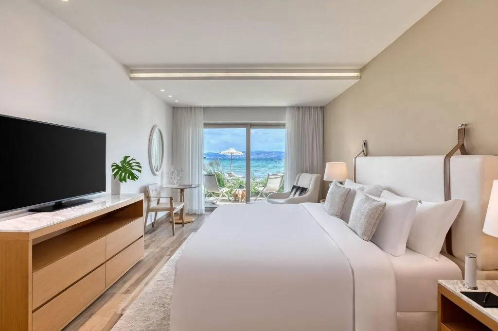 DOUBLE BEACH FRONT Room, Domes Miramare, A Luxury Collection Resort, Corfu, Corfu