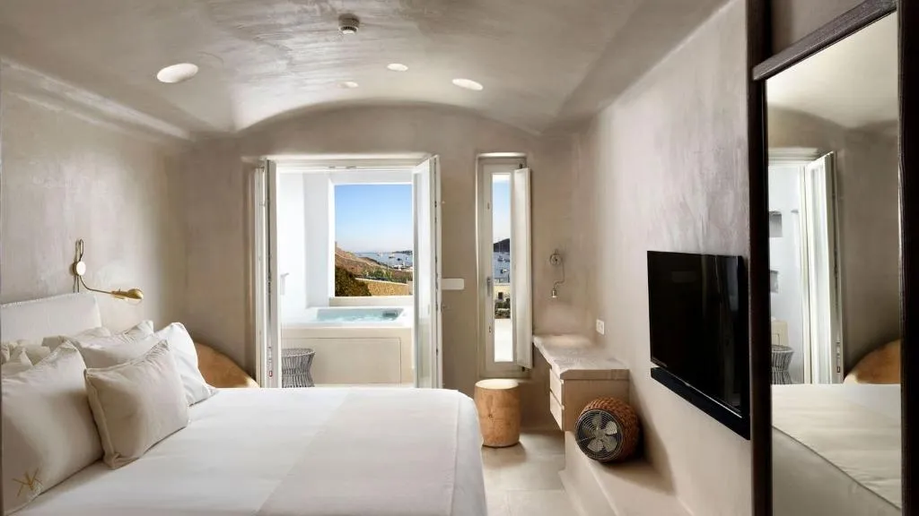Double or Twin DELUXE SIDE SEA VIEW Room, Hotel Kove & Spa Mykonos - Collection MGallery, Mykonos