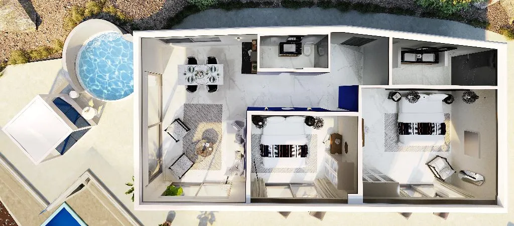 VILLA TWO BEDROOMS WITH PRIVATE POOL Room, Kouros Hotel & Suites, Mykonos