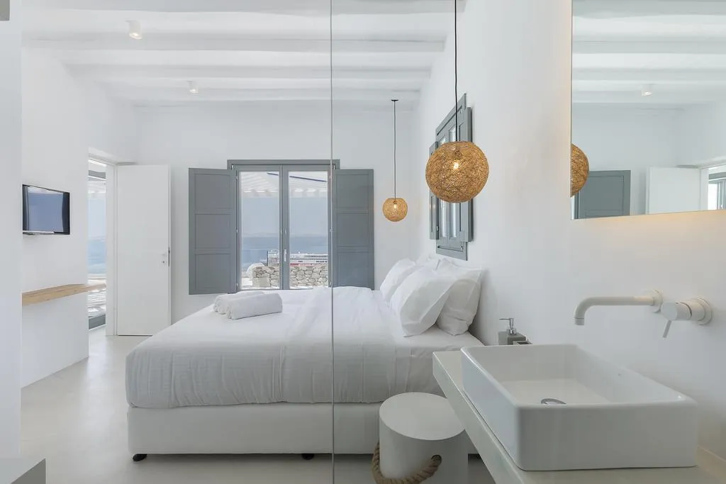 VILLA THREE BEDROOMS Room, Sea Line Villas, Mykonos