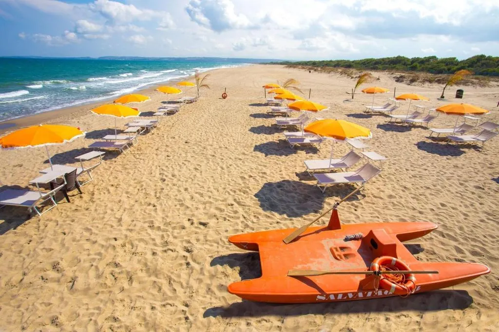 Beach, Palace Hotel Costa Del Sole, Catania