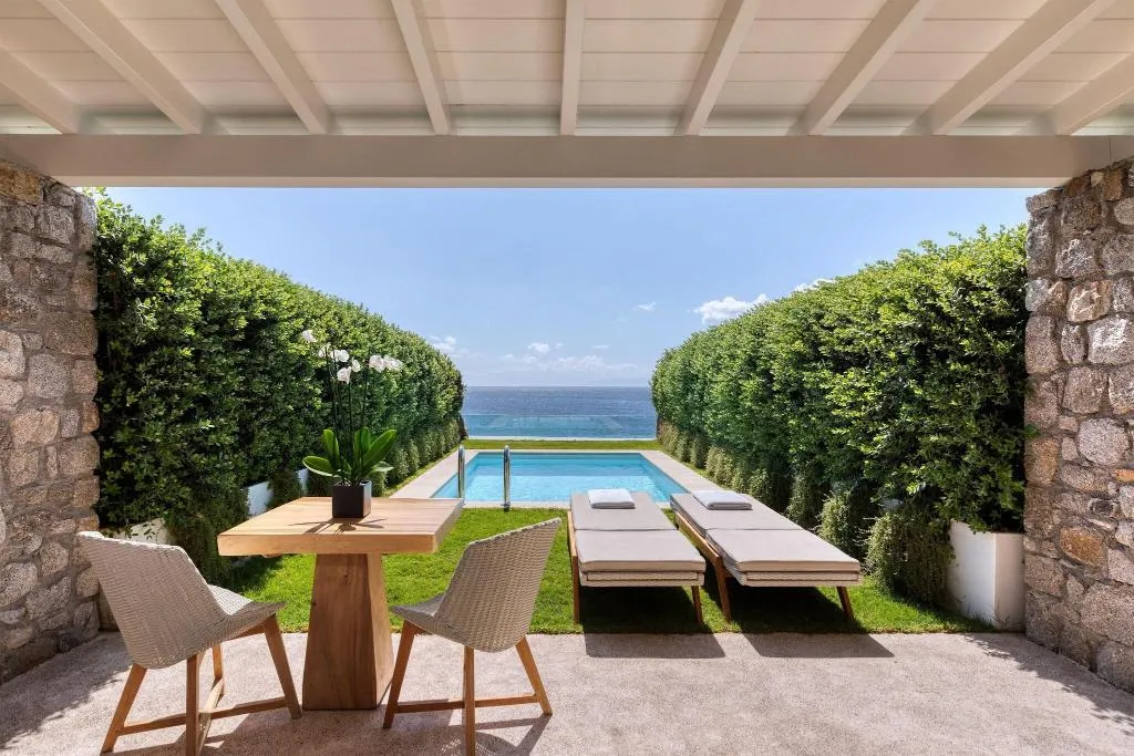 SUITE SEA VIEW WITH PRIVATE POOL Room, Santa Marina, Mykonos