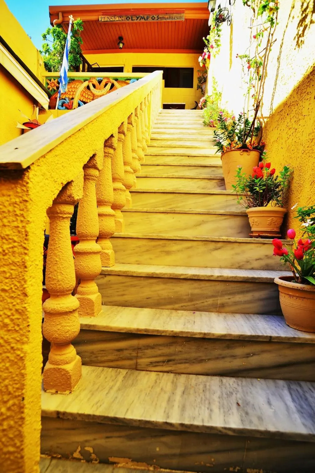 Lobby, Olympos Pension, Rhodes
