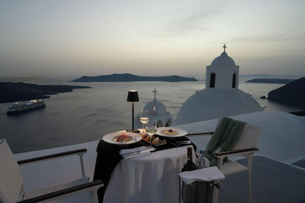 General view, Aigialos Luxury Traditional Settlement, Santorini