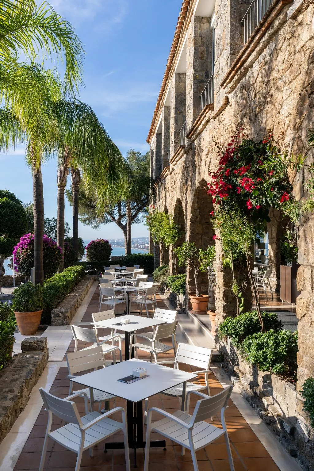 Terrace, Parador de Malaga. Gibralfaro, Costa Del Sol