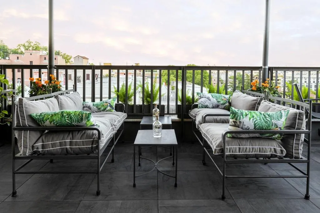 Terrace, Trilussa Palace Congress & Spa, Rome