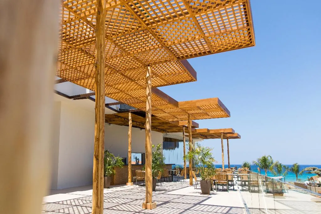 Terrace, Cavo Zoe Seaside Hotel, Cyprus