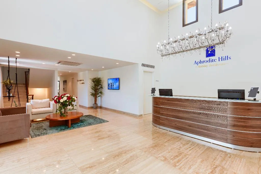 Lobby, Aphrodite Hills Rentals Premium Serviced Apartment, Cyprus