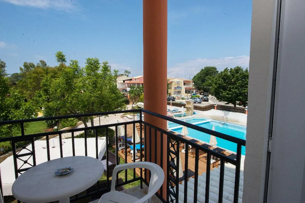Terrace, Silver Beach Hotel and Annexe Apartments, Corfu