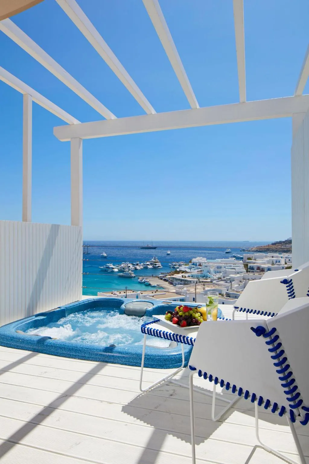 Double or Twin DELUXE WITH JACUZZI Room, Myconian Ambassador Hotel Relais & Chateaux, Mykonos