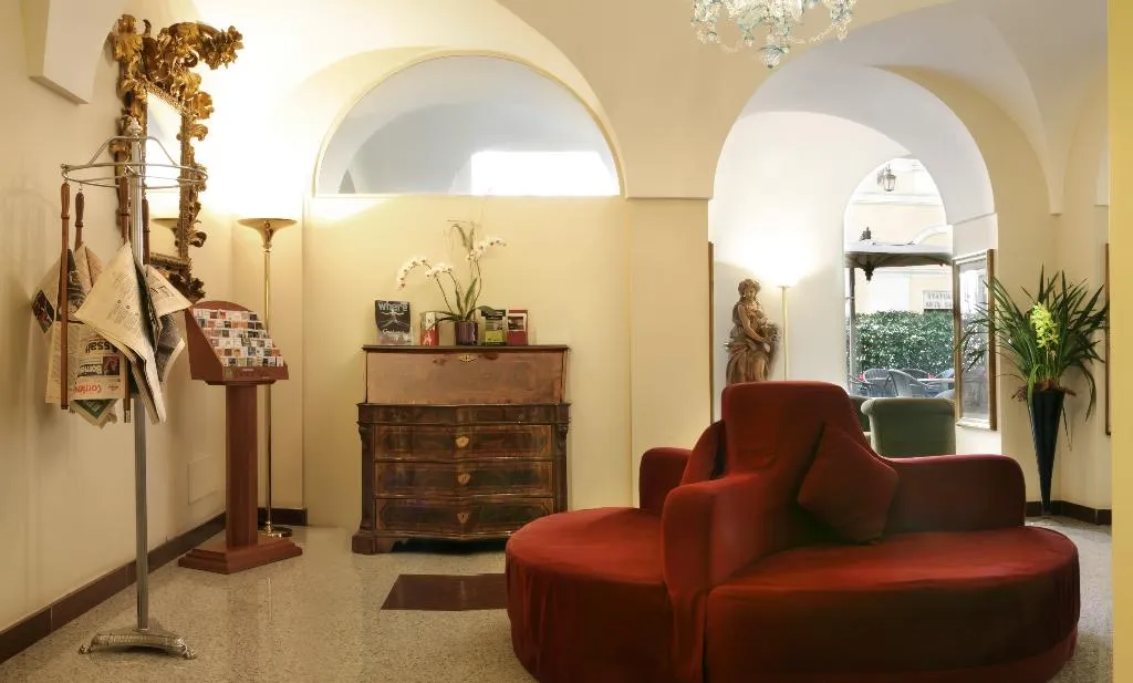 Lobby, Albergo Santa Chiara, Rome