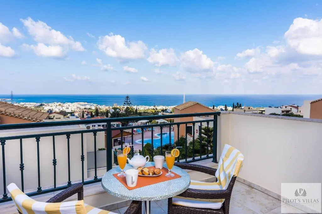 Terrace, Pilot's Villas Luxury Suites, Crete