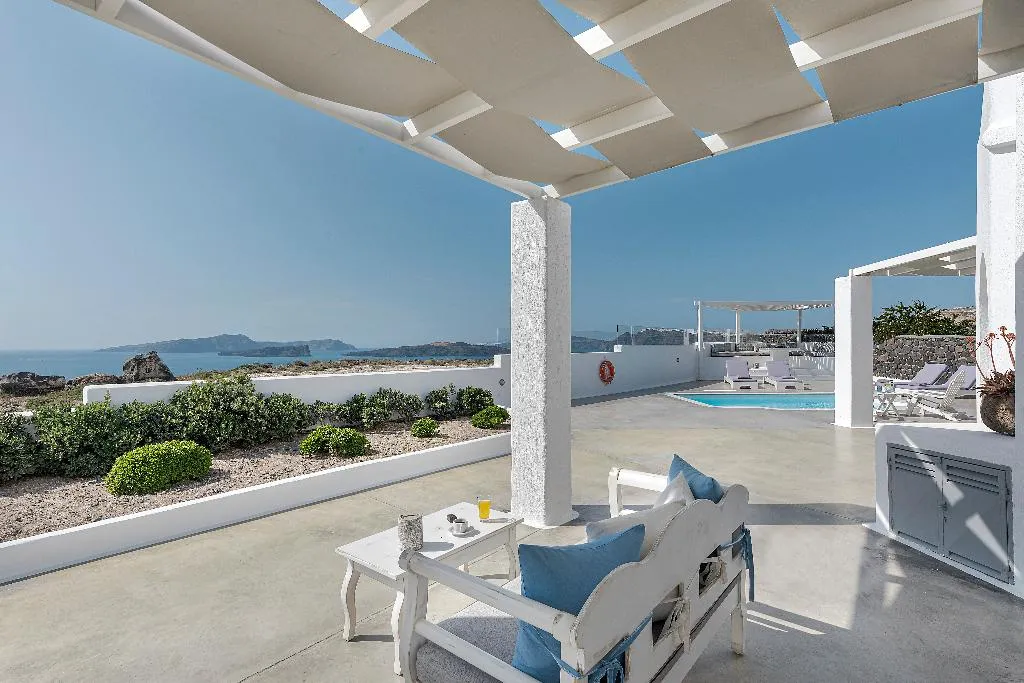 Terrace, Hemera Holiday Home Villa On Santorini, Santorini