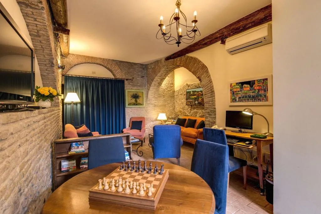 Lobby, Hotel Santa Maria, Rome