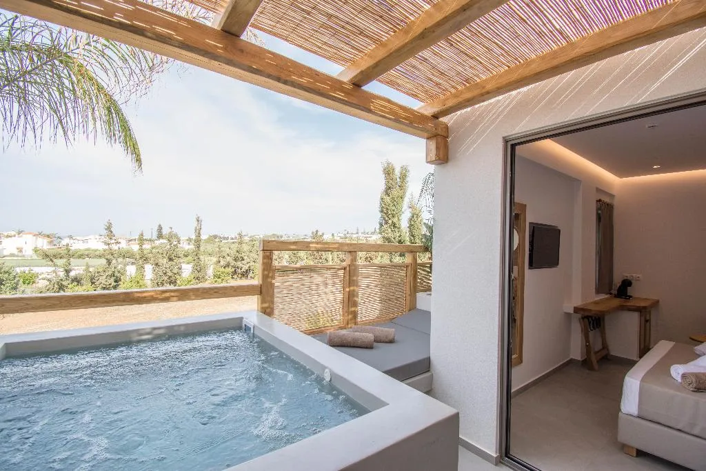 DOUBLE DELUXE WITH JACUZZI Room, Aqua Blu, Crete