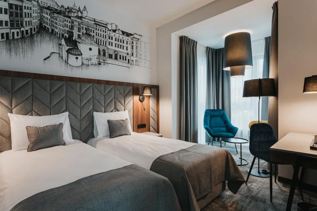 TWIN DELUXE Room, Focus Hotel Premium Kraków, Krakow