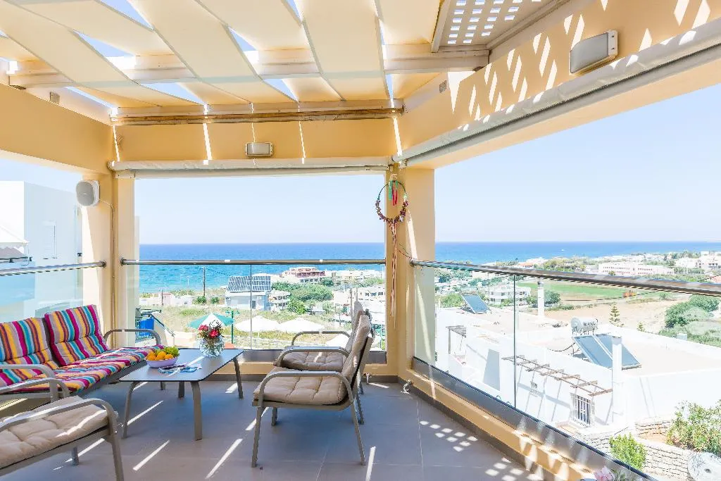 Terrace, Radamanthys Apartments, Crete