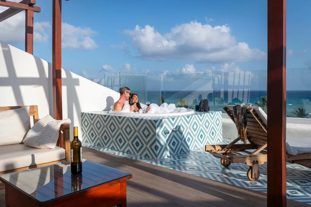 Terrace, Ocean Riviera Paradise All Inclusive, Cancun Area