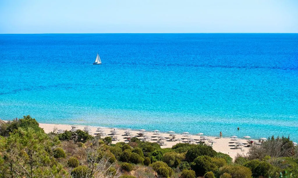 Beach, Baia di Chia Resort Sardinia, Curio Collection, Cagliari