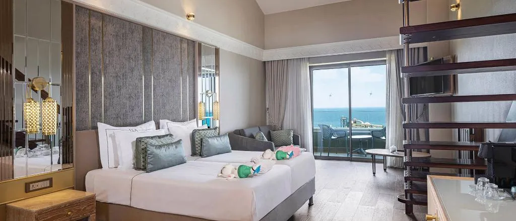 TRIPLE SEA VIEW Room, Ela Excellence Resort Belek, Antalya