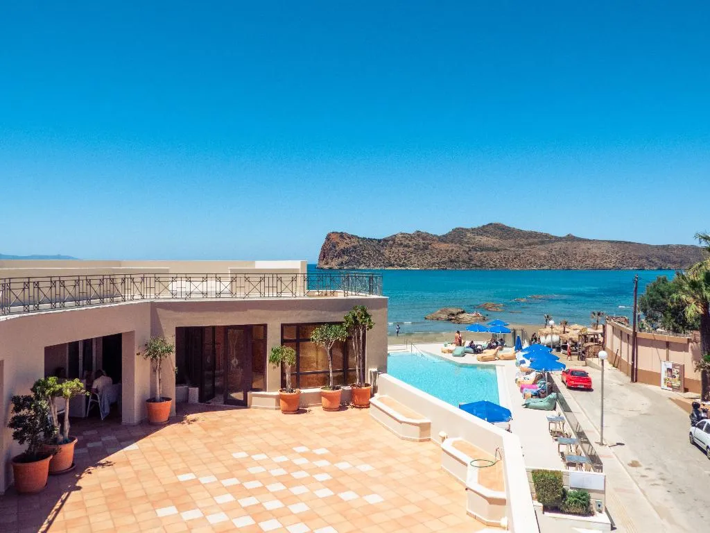 Terrace, Chrispy Beach Resort, Crete