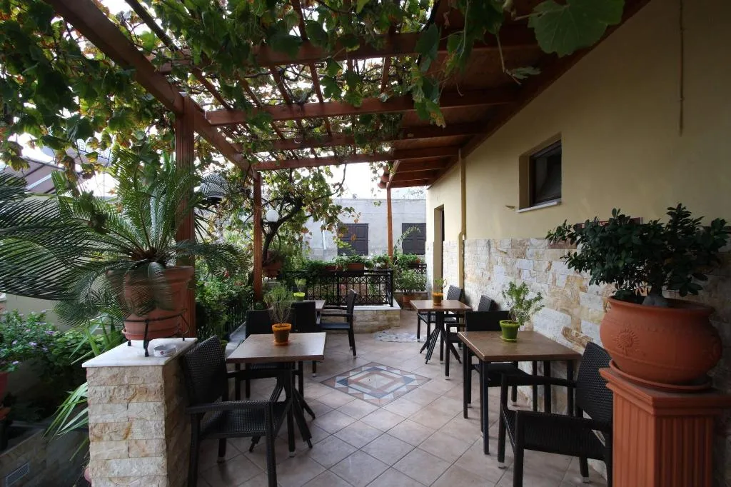 Terrace, Sofia Pension, Rhodes