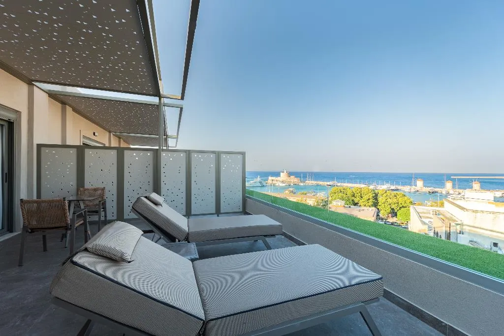 SUITE DELUXE ONE BED Room, Philia Center Suites, Rhodes