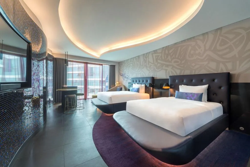 QUADRUPLE GARDEN VIEW WITH BALCONY Room, W Dubai - The Palm, Dubai