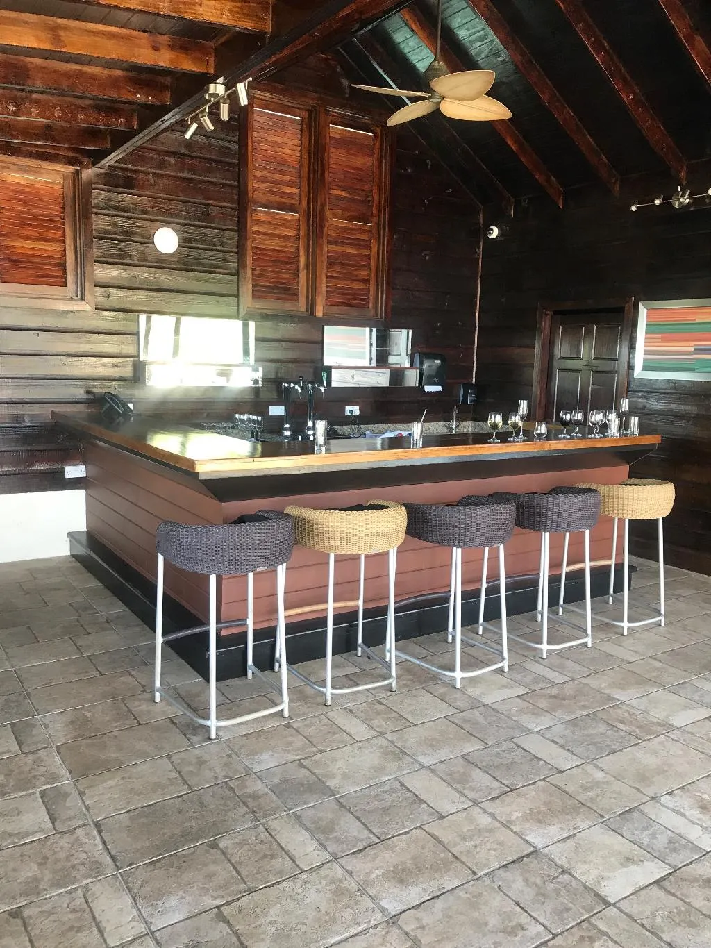 Bar, Bel Jou Hotel, St Lucia