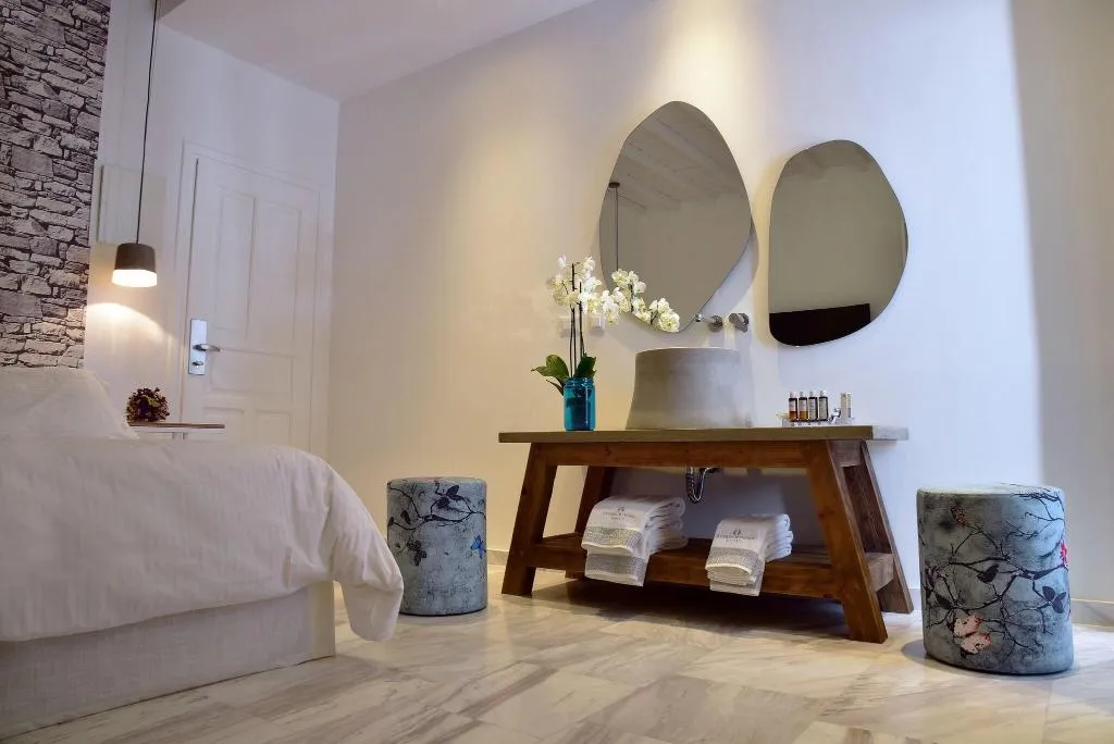 DOUBLE QUEEN SIZE BED Room, Hermes Mykonos Hotel, Mykonos