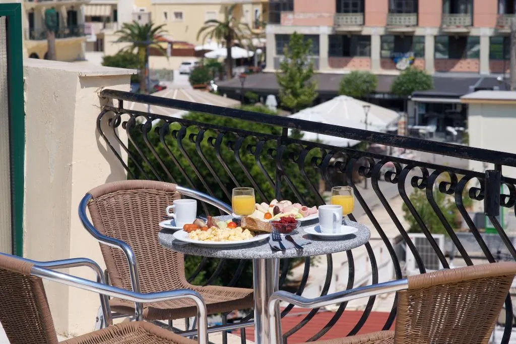 Terrace, Mirabel City Center Hotel, Kefallinia