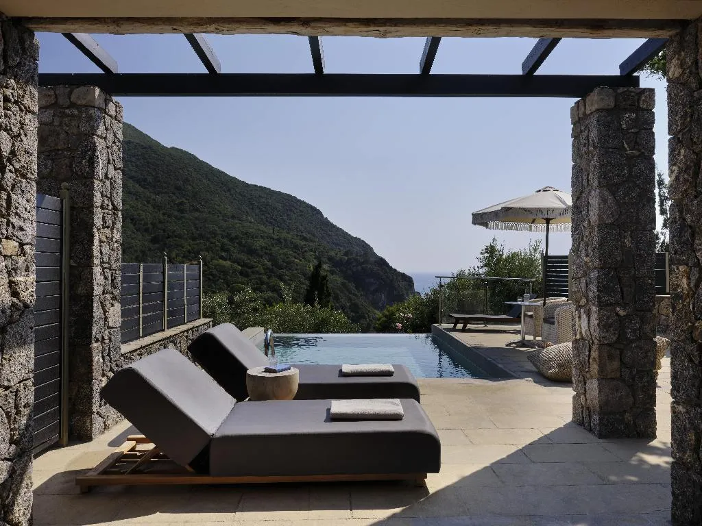 DOUBLE DELUXE WITH PRIVATE POOL Room, Atlantica Grand Mediterraneo Resort & Spa, Corfu