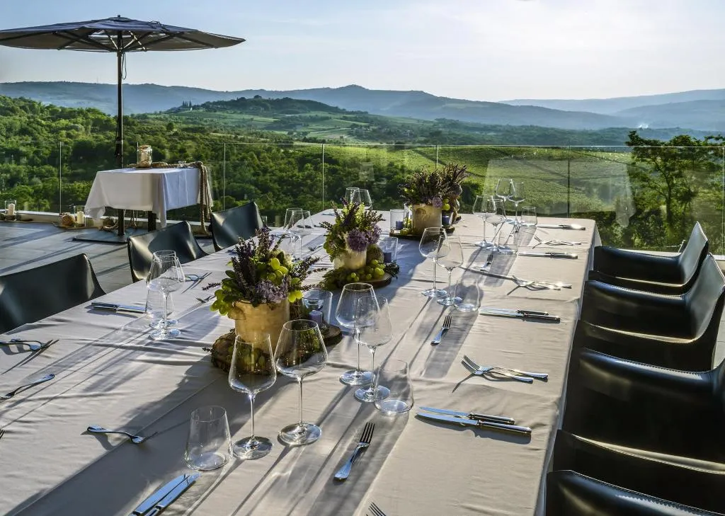 Terrace, ROXANICH Winery and Design Hotel, Istria