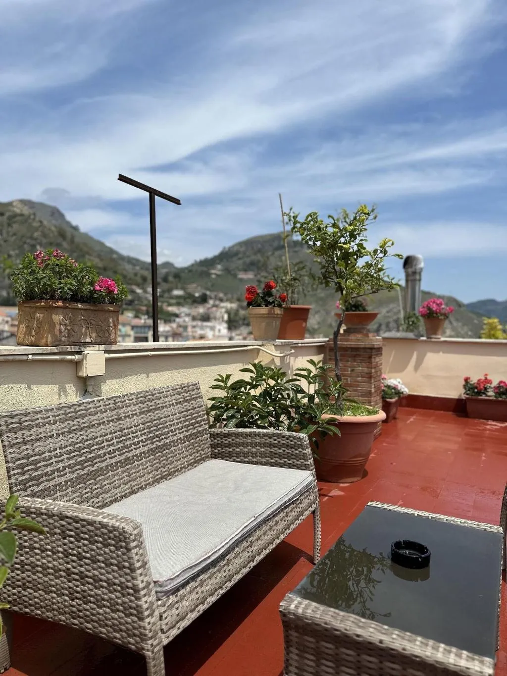 Terrace, Inn Piero, Taormina