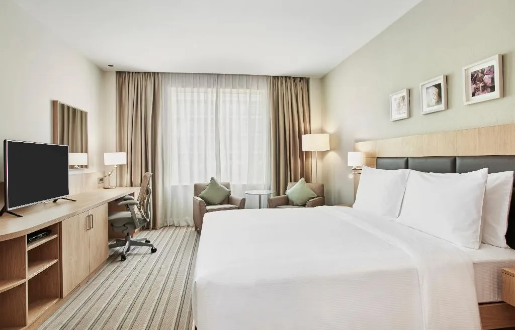 DOUBLE KING SIZE BED Room, Hilton Garden Inn Hotel Mall Avenue, Dubai