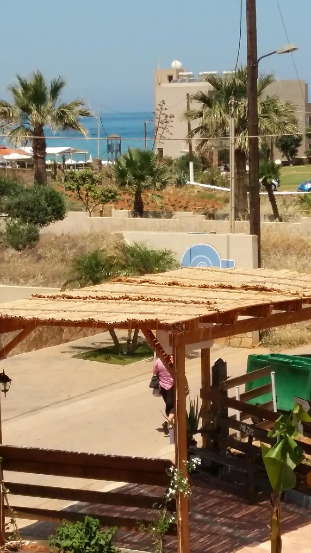 Terrace, Mila malia studios hotel, Crete